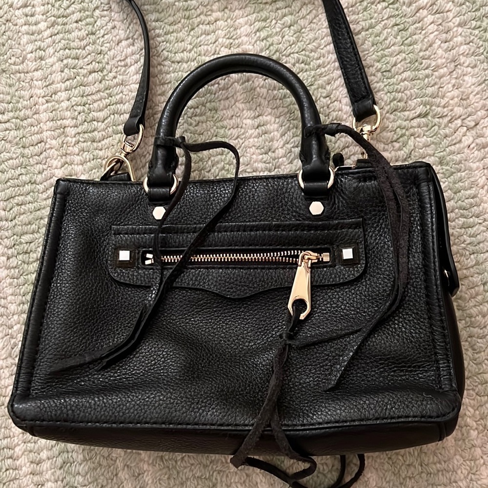 Rebecca Minkoff Black Fringe Mini Bag